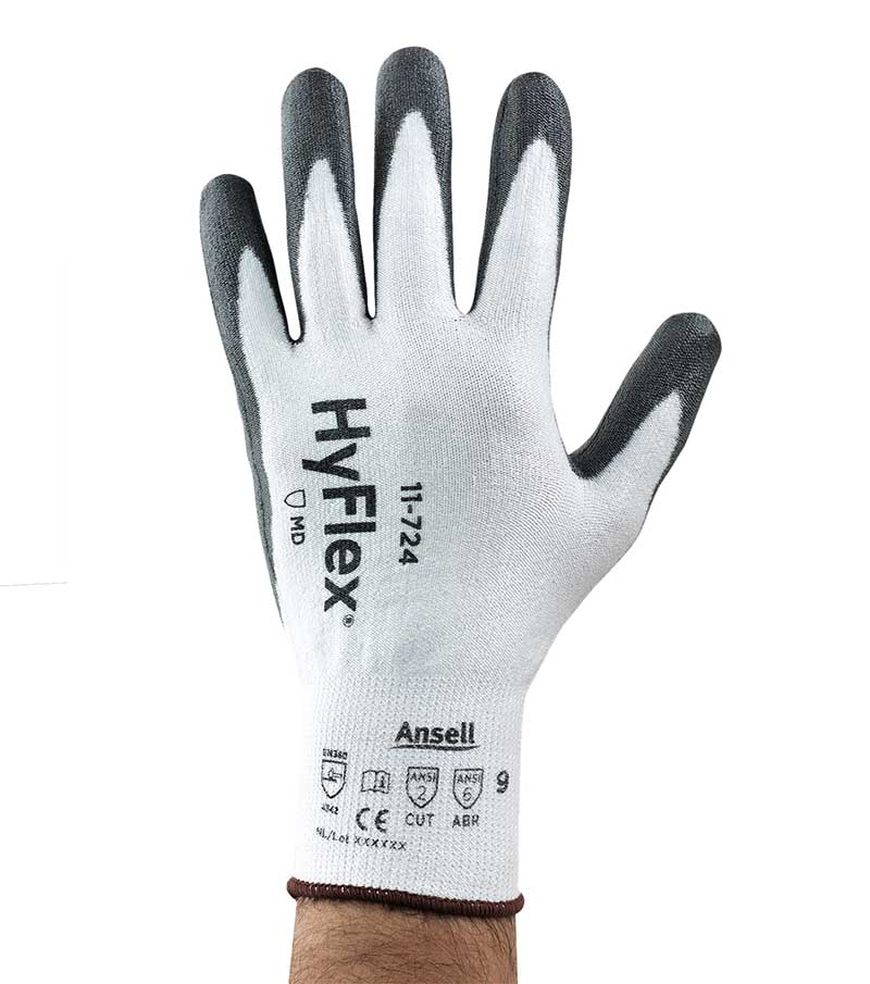 Ansell, Schnitt.3 Handschuh, HyFlex 11-724, Gr 8