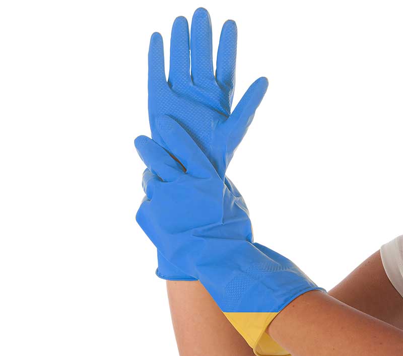 Handschuh, Bettina, blau, Gr L