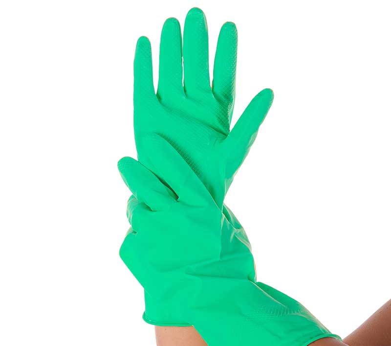 Handschuh, Allzweck, Nitril, grün Gr 8/M