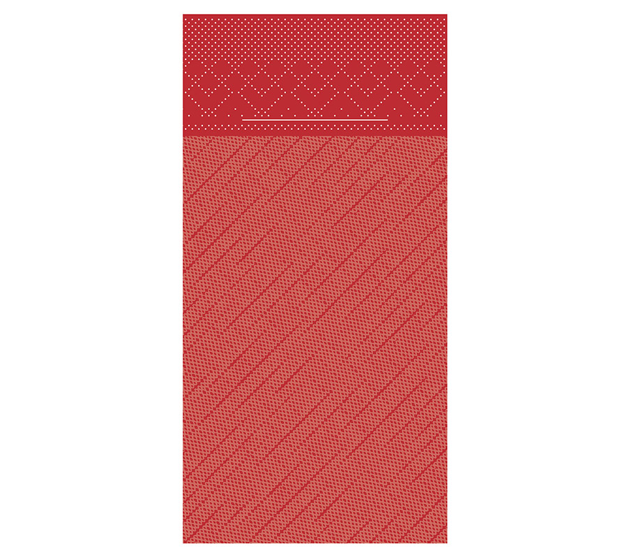 Mank, Pocket Servietten Tissue-Deluxe, rot